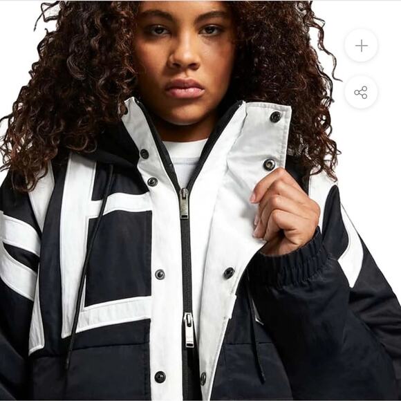 Nike x Ambush NBA Collection Brooklyn Nets Jacket black white XS throwback - Picture 6 of 8